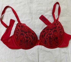 Red Lace Bra