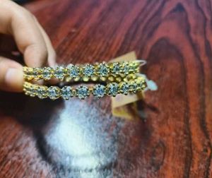 American Diamond AD Sparkling Bangle Set