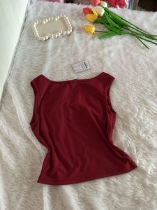 Pinteresty Viral Maroon Tank Top