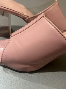 Baby Pink With Trasparent Heel Beautiful