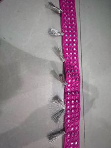 Pink Print Dress with Belt