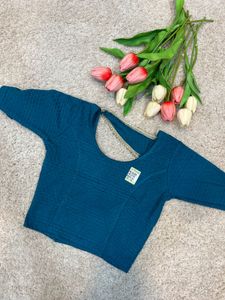 Teal Textured Blouse - Size XL