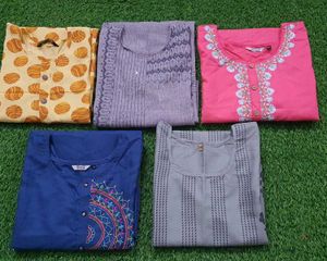 Combo Of 5 Kurtis