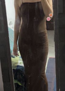 Zara Brown Bodycon Dress