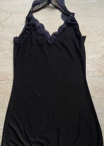 Black Lace Slip Dress