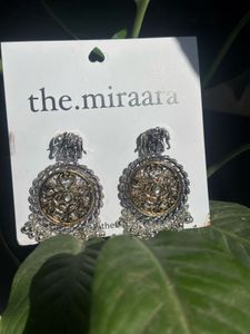 Elegant Silver &amp; Gold Earrings