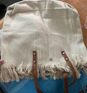Summer Vibes Fringe Tote Bag