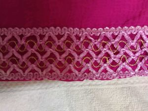 Pink Embroidered Saree