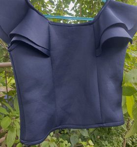 Stylish Navy Blue Blouse