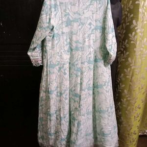 Floral Print Anarkali Kurta