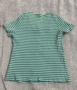 Striped Square Neck Top