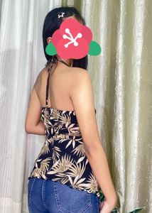 Floral Halter y2k Top