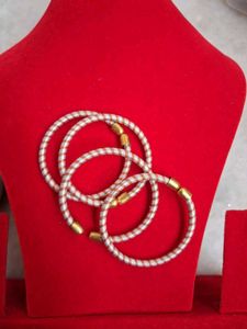 Twisted Bangle Bracelet Silver Ragi Mix