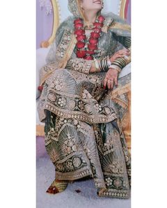 Emerald Heavy Sharara Set – Bridal/Engagement Wear