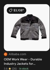 Vintage Dickies Insulated Workwear Jacket - L