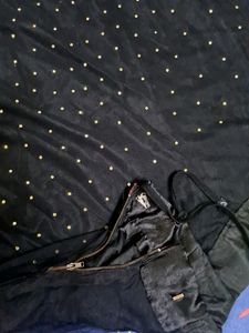 Long Black Skirt With Golden Beads🖤