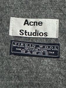 Acne Studio Virgin Lana Wool Grey Scarf