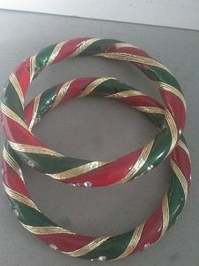 Festive Red & Green Bangles Lakh Ki Choodi