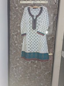 Cream Shot Kurta