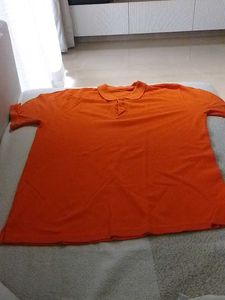 Orange Casual T-Shirt