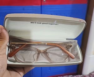 Pink Transparent Full Rim Cat Eye Eyeglasses