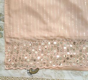 Elegant Peach Kurta Set