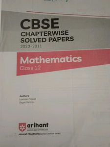 Mathematics Chapterwise Solved Questions CBSE 12