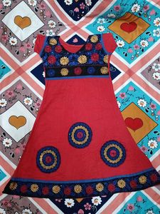 Red Embroidered Sundress