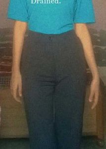 Black High-Waisted Wide Leg Trousers