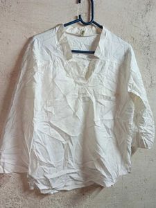Ladies Summer Fashion Casual Top White