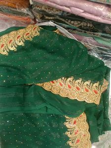 Elegant Green Saree