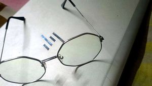 Silver frame Hexagon Sunglasses