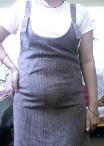 Corduroy Midi Dungree