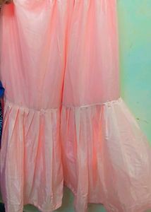 Sweet Pinkypeach Embroided Suit With Back Bow