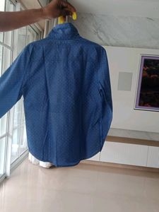 Blue Polka Dot full sleeve shirt for boy age 6-8