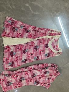 Combo Of 3  Kids Kurti And Pant Set
