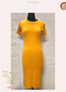 Yellow 💛 Bodycon Tshirt Dress