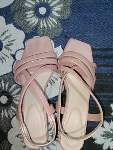 Pink Strappy Flats