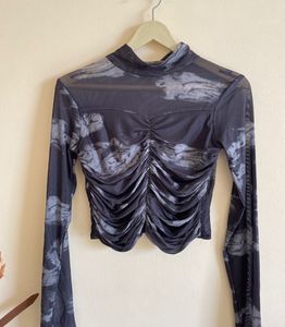 Mesh Long Sleeve Top