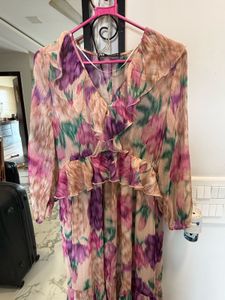 Multicolour Feminine Maxi Dress From Zara