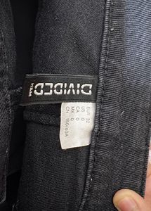 Black Wide Leg Denim Jeans