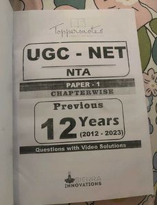 Toppersnotes UGC NET PYQs Book