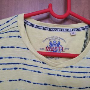 MUFTI Set Of 2 Half Sleeve Tshirts - SIZE M