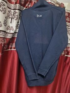 Navy Blue Turtleneck Sweatshirt