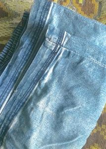 Blue Denim Capri Jeans