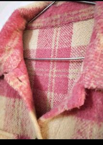 SAVANA Pink Plaid Coat/ Jacket