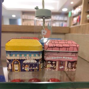 Home 🏠 Cafe Shaped Tin Containers