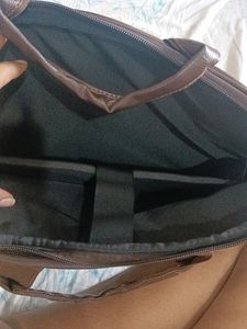 Dark Brown Leather Laptop bag