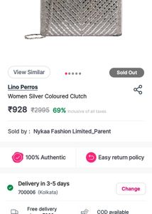 lino Perros Sparkling Silver Evening Clutch