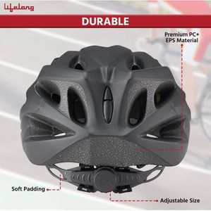 Lifelong Adjustable Cycling Helmet With Detachable